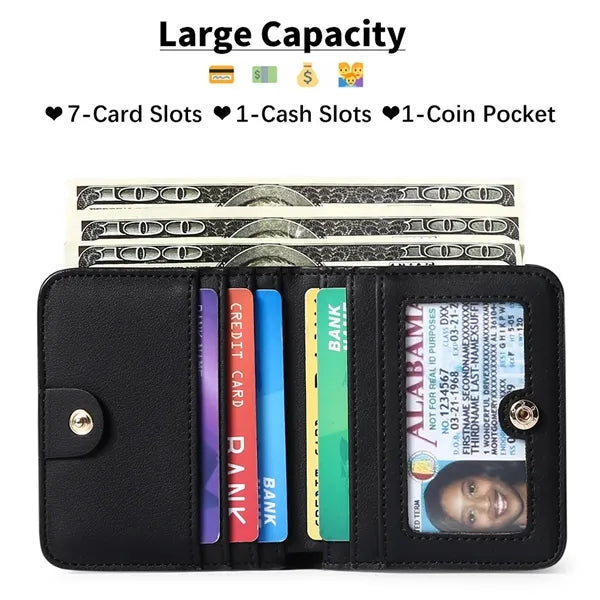 Women's Small Slim Leather Wallet