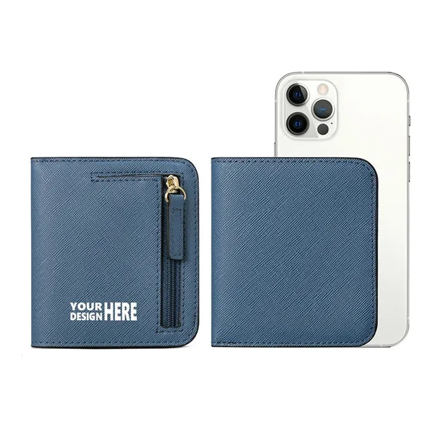 Women's Mini Slim Leather Wallet with RFID Protection