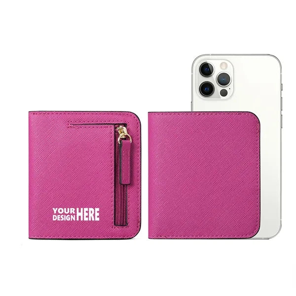 Women's Mini Slim Leather Wallet with RFID Protection