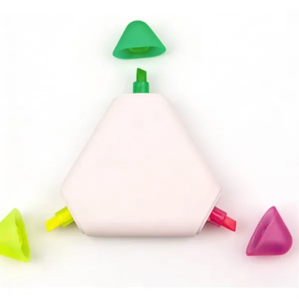 Triangle 3-in-1 Multi-Color Highlighter Pen