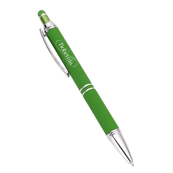Matte-Finished Glued Metal Aluminum Barrel Ballpoint Pen