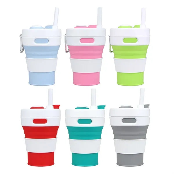15 Oz. Collapsible Silicone Coffee Cup-Free Shipping