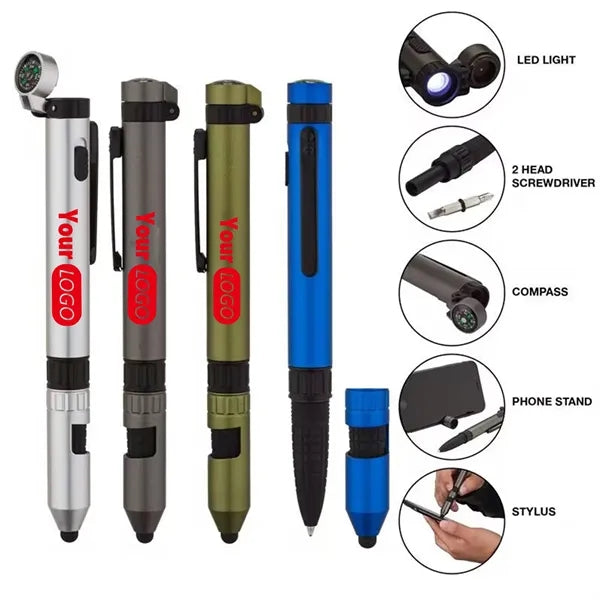 Outdoor tool Compass Multifunctional Ballpoint Pen