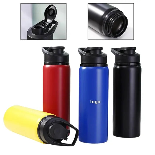 23 oz Sports Water Bottle - Stainless Steel