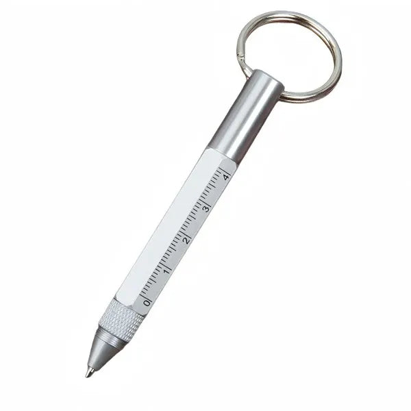 6-In-1 Multi Function Tool Pen With Key Chain