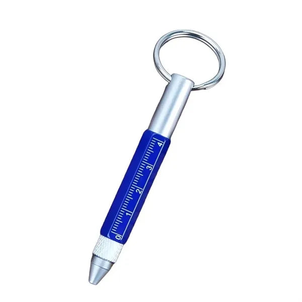 6-In-1 Multi Function Tool Pen With Key Chain