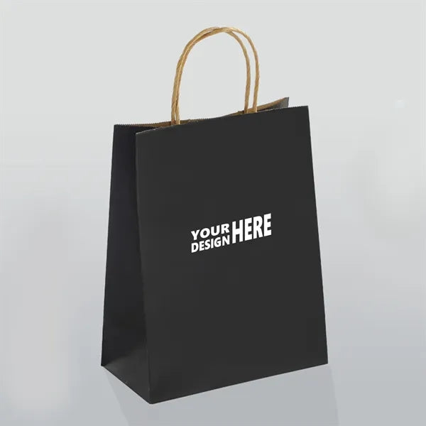 Matte Color Paper Shopper Kraft Tote Bag
