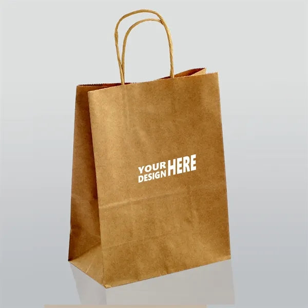 Matte Color Paper Shopper Kraft Tote Bag