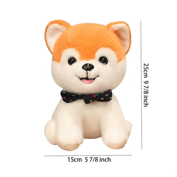 9-inch Corgi Dog W/ A Bow Tie Doll