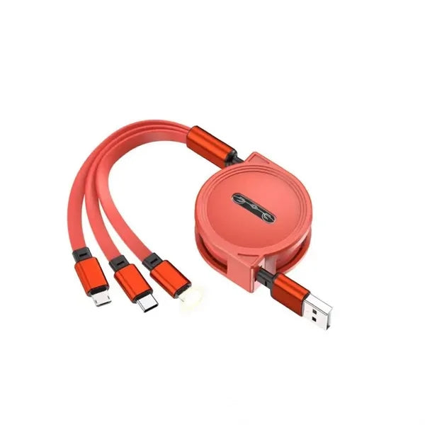 3-in-1 Retractable USB Cable