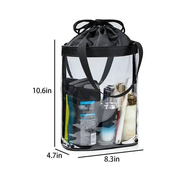 Stadium Approved Clear PVC Travel Cosmetic Tote Bag