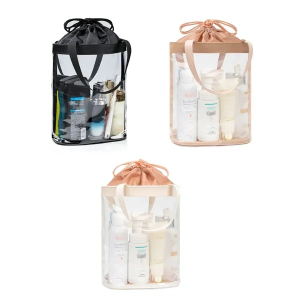 Stadium Approved Clear PVC Travel Cosmetic Tote Bag