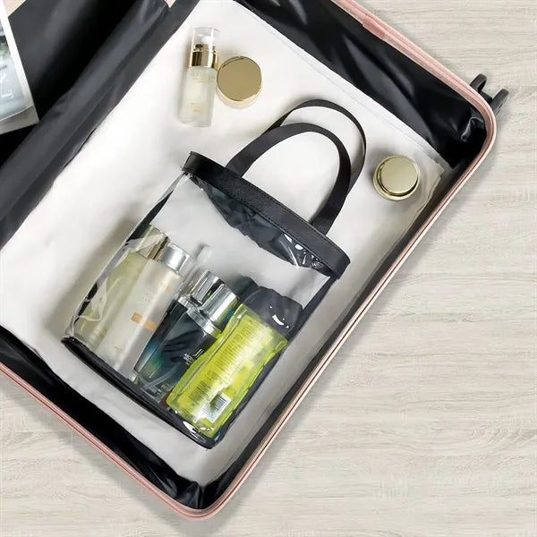 Stadium Approved Clear PVC Travel Cosmetic Tote Bag
