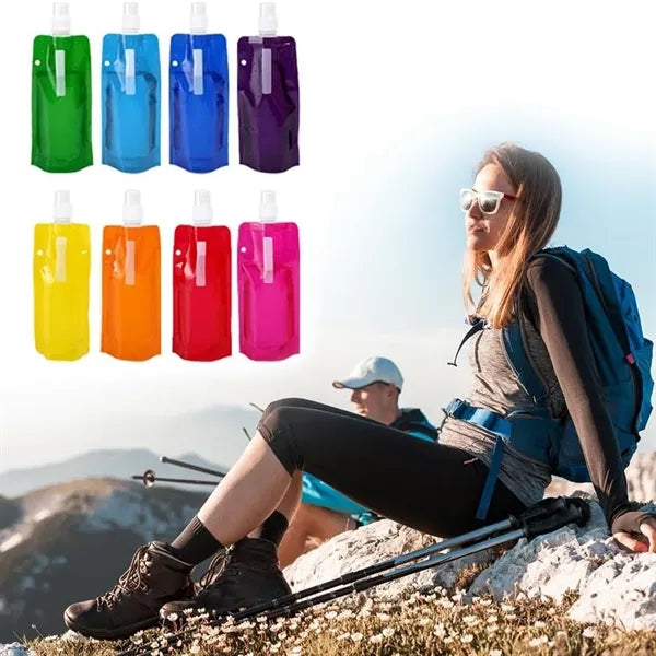 Portable Foldable PE Outdoor Travel Water Bottle