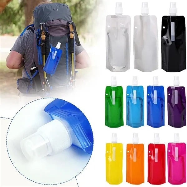 Portable Foldable PE Outdoor Travel Water Bottle