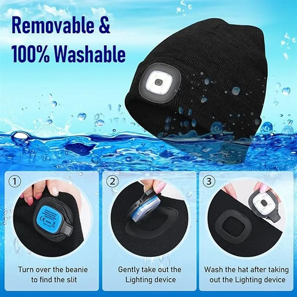 LED Light Emitting Knitted Cap