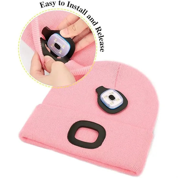 LED Light Emitting Knitted Cap