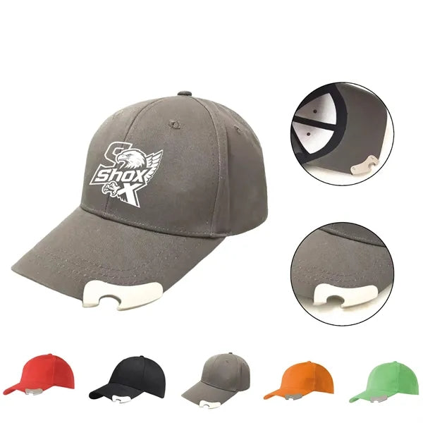 Multifunctional Cotton Baseball Cap With Bottle Opener