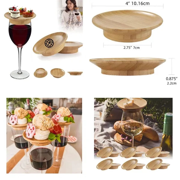 Natural Bamboo Wine Glass Lid