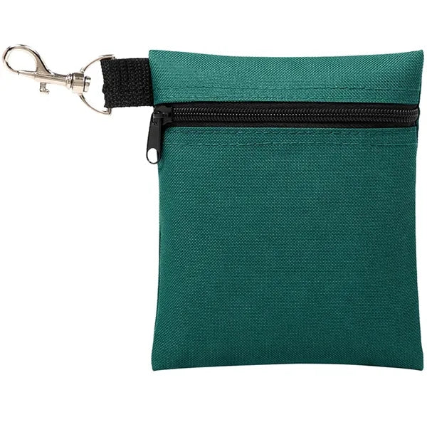 Zipper-Close Golf Ball Pouch