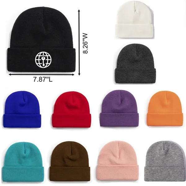 Versatile Cuffed Knit Beanie