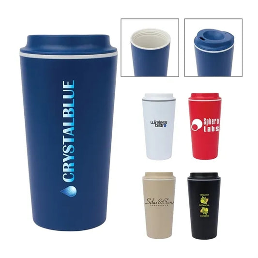 Kenzie 16 oz. Double Wall Recycled Polypropylene Coffee T...