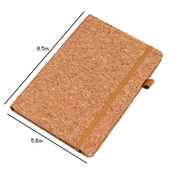A5 Eco-Friendly PU Leather Lined Notebook