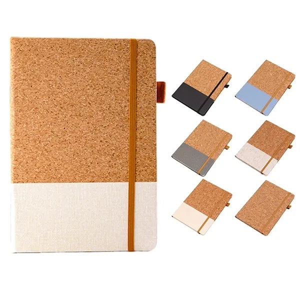 A5 Eco-Friendly PU Leather Lined Notebook