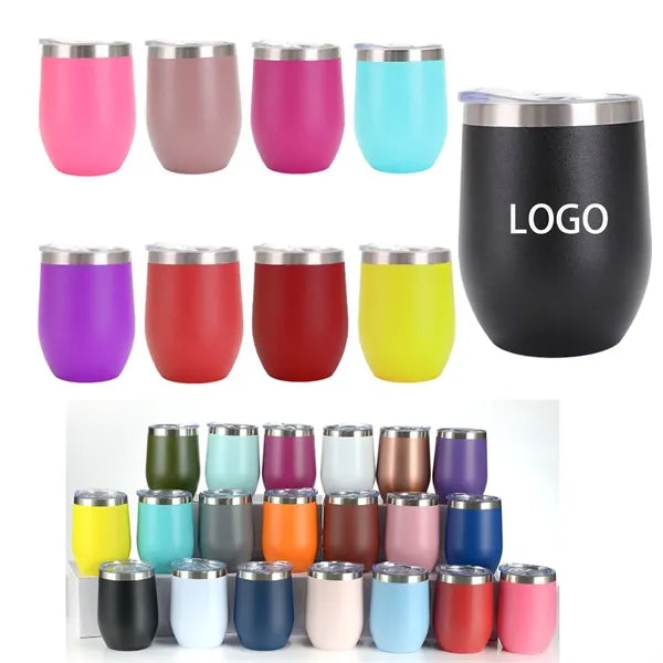 12oz U-Shape 304 Stainless Steel Double Wall Tumbler