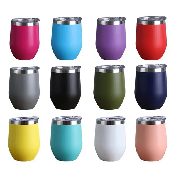 12 OZ Simple Stainless Steel Eggshell Insulated Bottle
