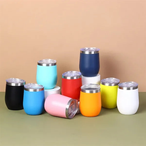 12 OZ Simple Stainless Steel Eggshell Insulated Bottle