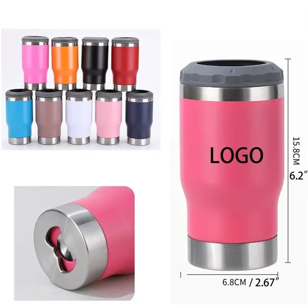 14oz Insulated Travel Beer Stein & Built-In Opener