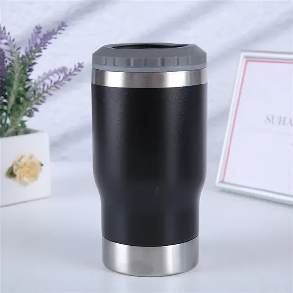 14oz Insulated Travel Beer Stein & Built-In Opener