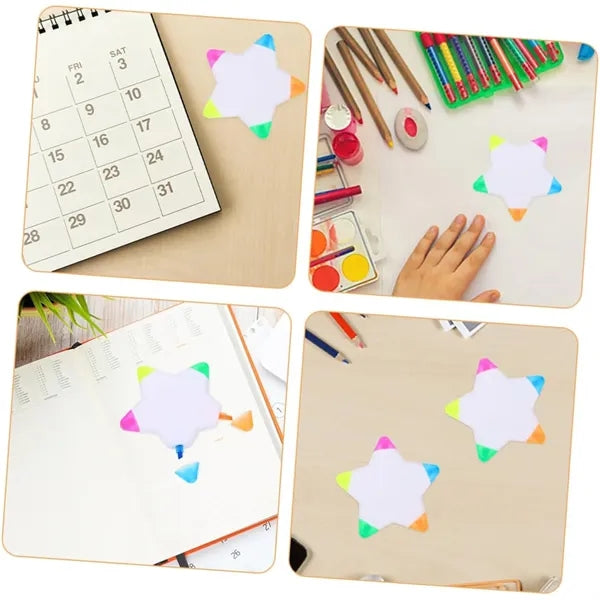 Promotable Flat Five-pointed Star Plastic Fluorescent Pen