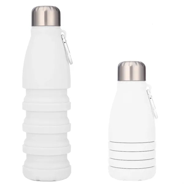 18.6 oz Collapsible Silicone Cycling Water Bottle