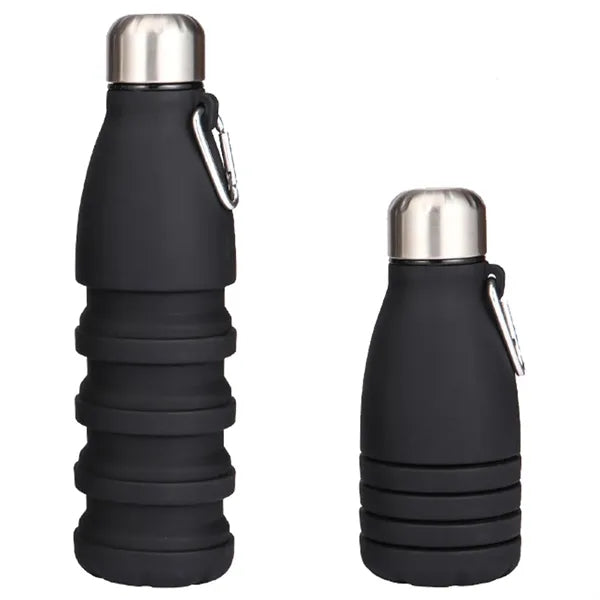 18.6 oz Collapsible Silicone Cycling Water Bottle