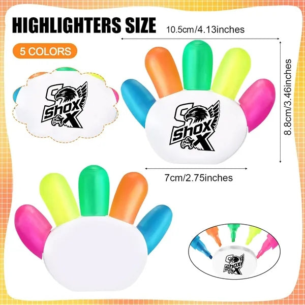 Hand-shaped Plastic Fluorescent Pen