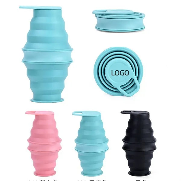 17.5oz Double-Layer Collapsible Sports Water Bottle