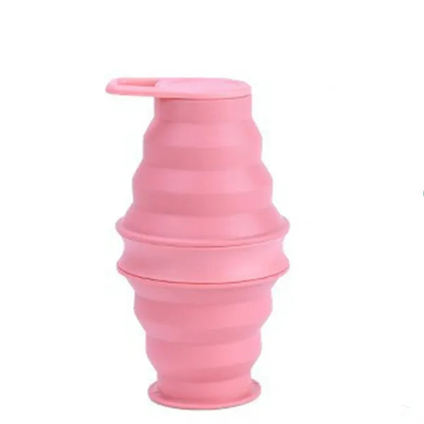 17.5oz Double-Layer Collapsible Sports Water Bottle