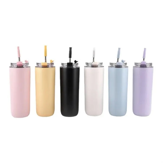 Insulated Cup with Lid & Straw (480ml)
