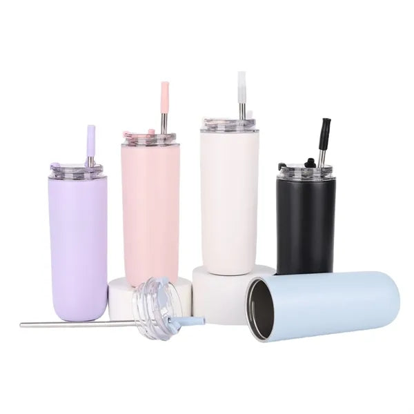 Insulated Cup with Lid & Straw (480ml)