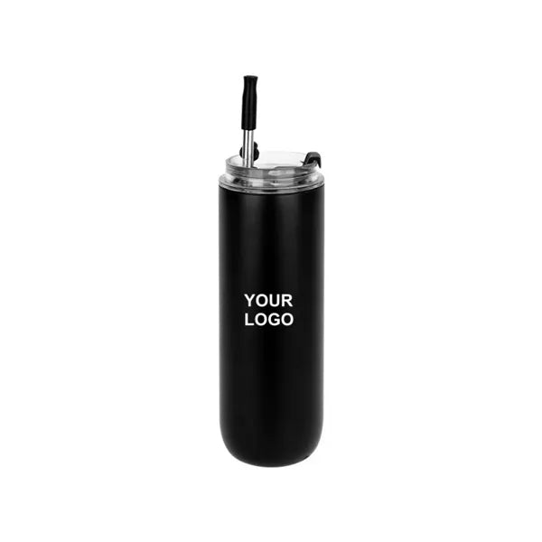 Insulated Cup with Lid & Straw (480ml)