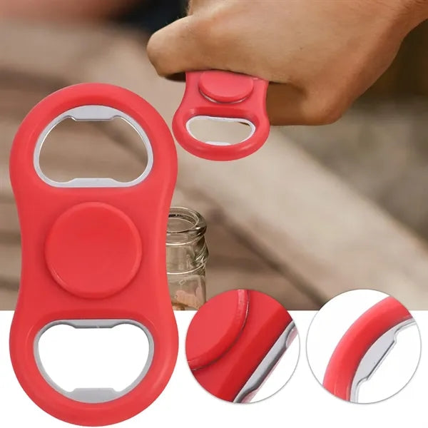 Plastic Stress Relief Fidget Spinner With Bottle Open