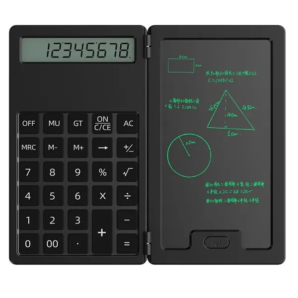 Mini Calculator with Writing Tablet
