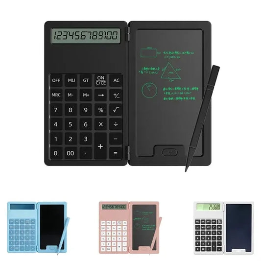 Mini Calculator with Writing Tablet