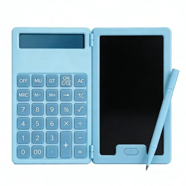 Mini Calculator with Writing Tablet