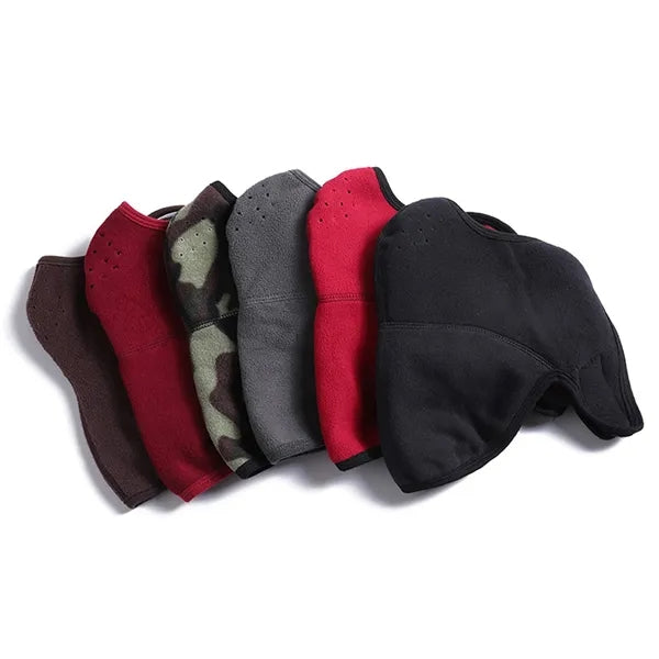 Winter Warm Polar Fleece Mask With Neck And Ear Protection