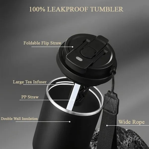 25 OZ Portable Stainless Steel Vacuum Coffee Bottle
