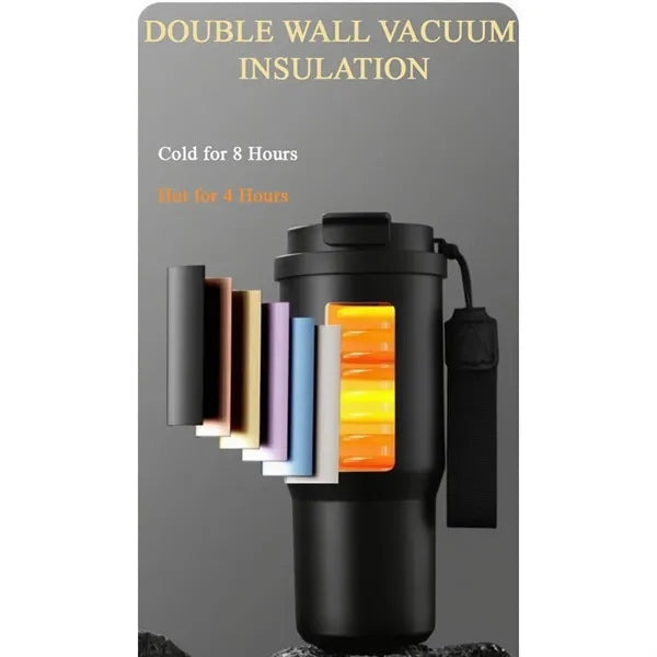 25 OZ Portable Stainless Steel Vacuum Coffee Bottle