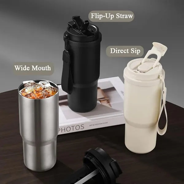 25 OZ Portable Stainless Steel Vacuum Coffee Bottle